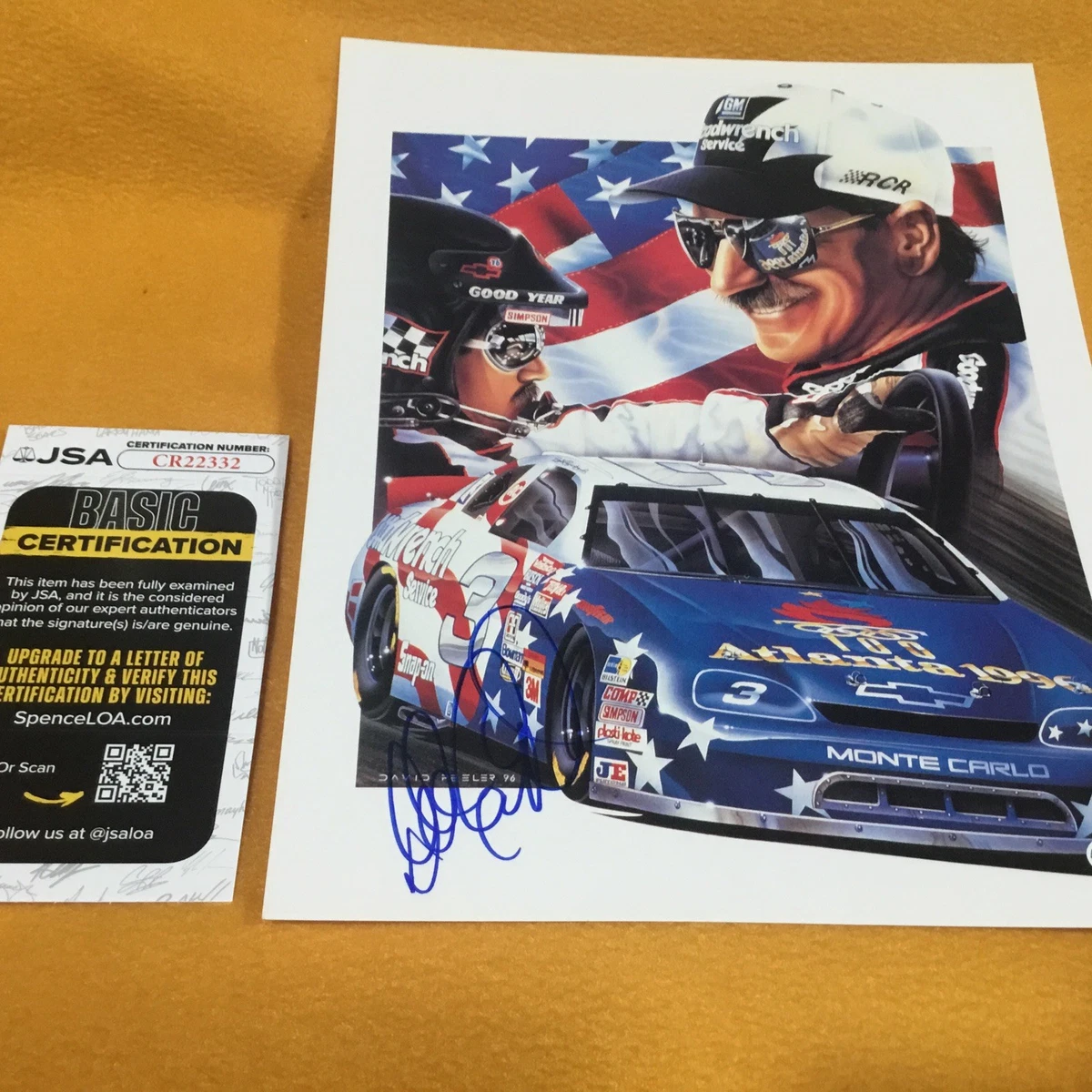 Dale Earnhardt Sr Autograph In other Nascar Autographed Items for
