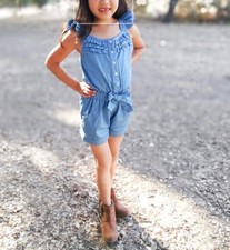 Jumpsuit blue 5T/6T shoe boots 13