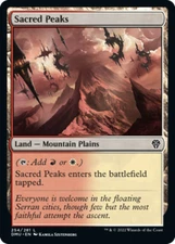 1x Sacred Peaks - Foil NM-Mint, English Dominaria United MTG Magic
