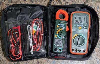 Extech TK430 Electrical Test Kit With Zipper Bag EX430 MA200 With Leads HVAC