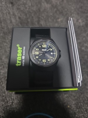 Traser P59 Essential M Black PVD Watch Stainless Steel Swiss Quartz Sapphire EDC