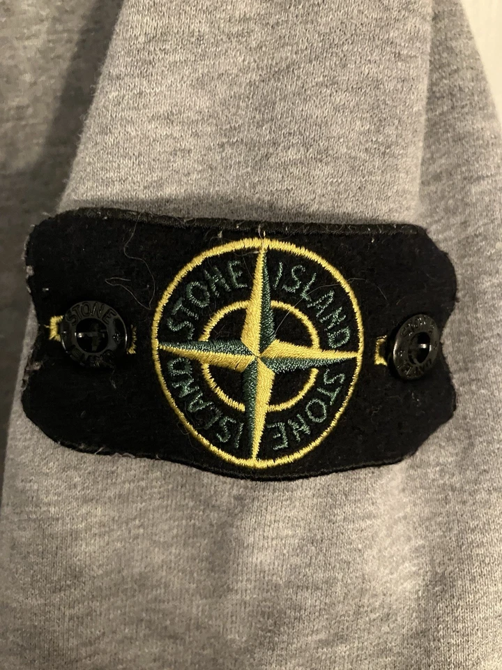 Stone Island Grey Garment Dyed Zip Through Hoodie (Small) - image 4 of 4