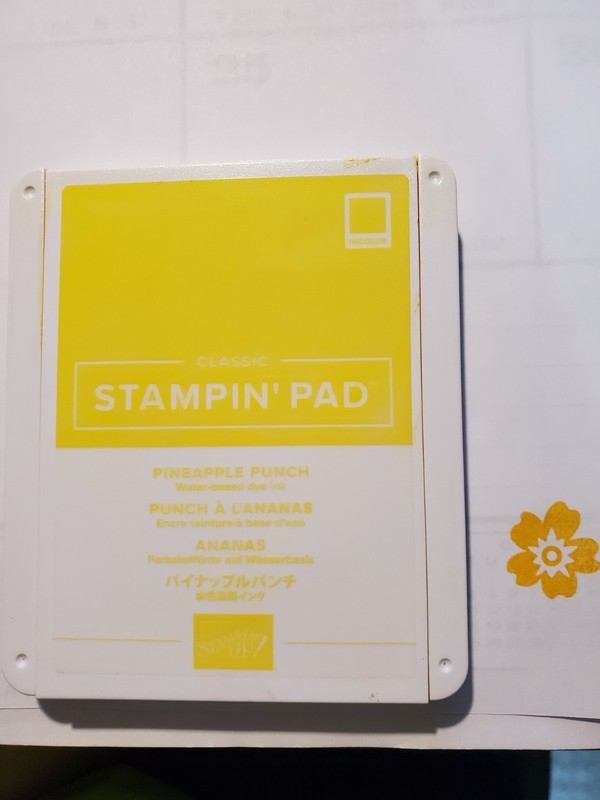 Stampin' Up Ink Pad - Pineapple Punch