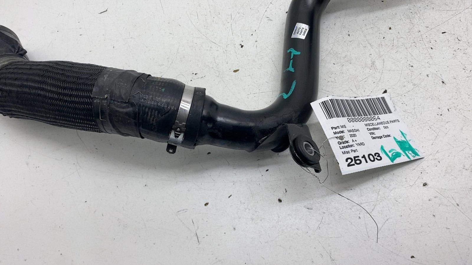 ⭕ 2014-2020 Maserati Ghibli Left Engine Intercooler Air Duct Hose Pipe 670038535