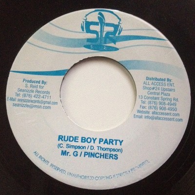 Mr. G  / Pinchers / Future Fambo - Rude Boy Party / Hot Head (7'')