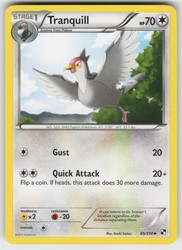 Tranquill 85/114 Black & White Uncommon Pokémon Card
