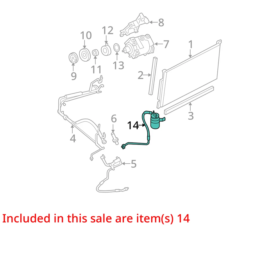 KIT QUINIENTOS FORD MERCURY TAURUS 2005-2007 7F9Z19C836AA - NUEVO OEM Foto 3 de 4