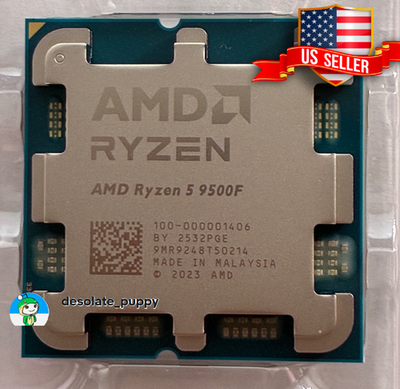 New) AMD Ryzen 5 9500F Zen5 6-Core 12-Thread Socket AM5 CPU
