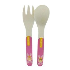 Primo Passi - Bamboo Fiber Kids Spoon  Fork, Metoo