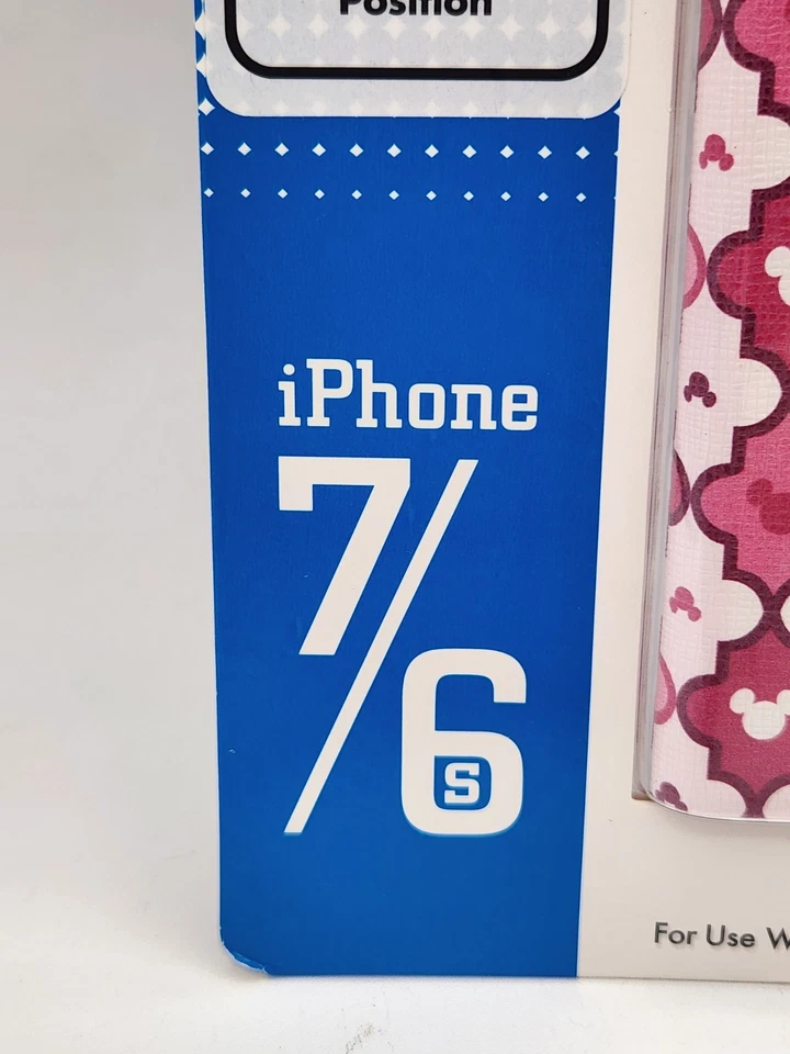 Disney D-Tech Pink Mickey Mouse IPhone 6/6S/7 Phone Case Kickstand Card Slot NEW - Image 3 of 4