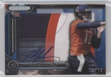 2014 Strata Clear Cut Rookie Relics Sapphire 72/75 David Fales Patch Auto 0b5