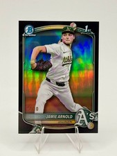2025 Bowman Draft Jamie Arnold 1st Chrome True Black Refractor /10 A’s🔥