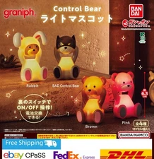 Control Bear Light Mascot Set of 4Complete / Capsule Toy / NEW JP