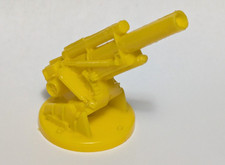 Marx Navarone Cannon  Base Yellow Plastic Vintage 1970s WWII Playset Accessory