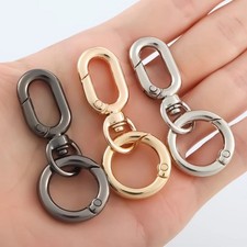 10 Pcs Swivel Clasp Clips Metal Snap Hooks Connector Swivel Clasp Key Ring Hook