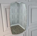 Art Deco Wall Mirror - Vintage Frameless Bevelled Retro Mirror Plate - Bedroom