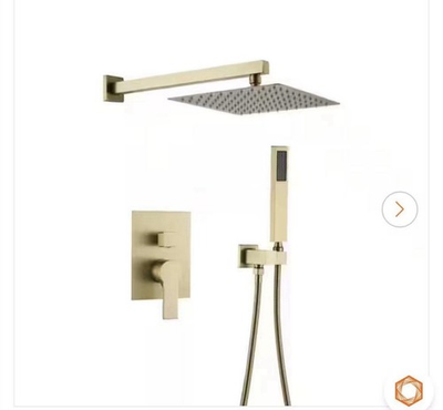 #ad #ad 1 Spray Patterns with 2.5 GPM 10 in. Wall Mount Dual Shower Heads $139.99