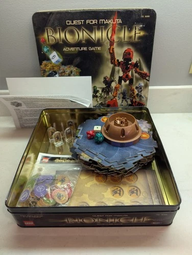 Lego Bionicle Quest for Makuta Adventure Game in Collector Tin