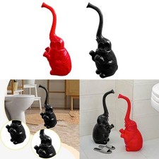 Brosse WC en forme d'éléphant avec support pour lavabo et baignoire,