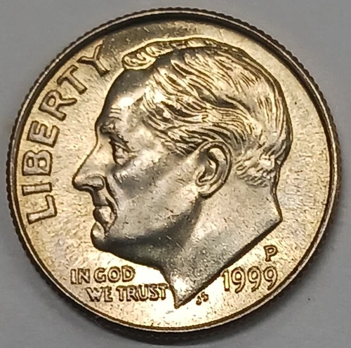 1999-P Roosevelt Dime — photo from the most recent tracked eBay sale