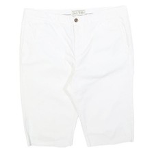 JACK WILLS Mens White Casual Cotton Blend Shorts L W36 Classic Fit Summer