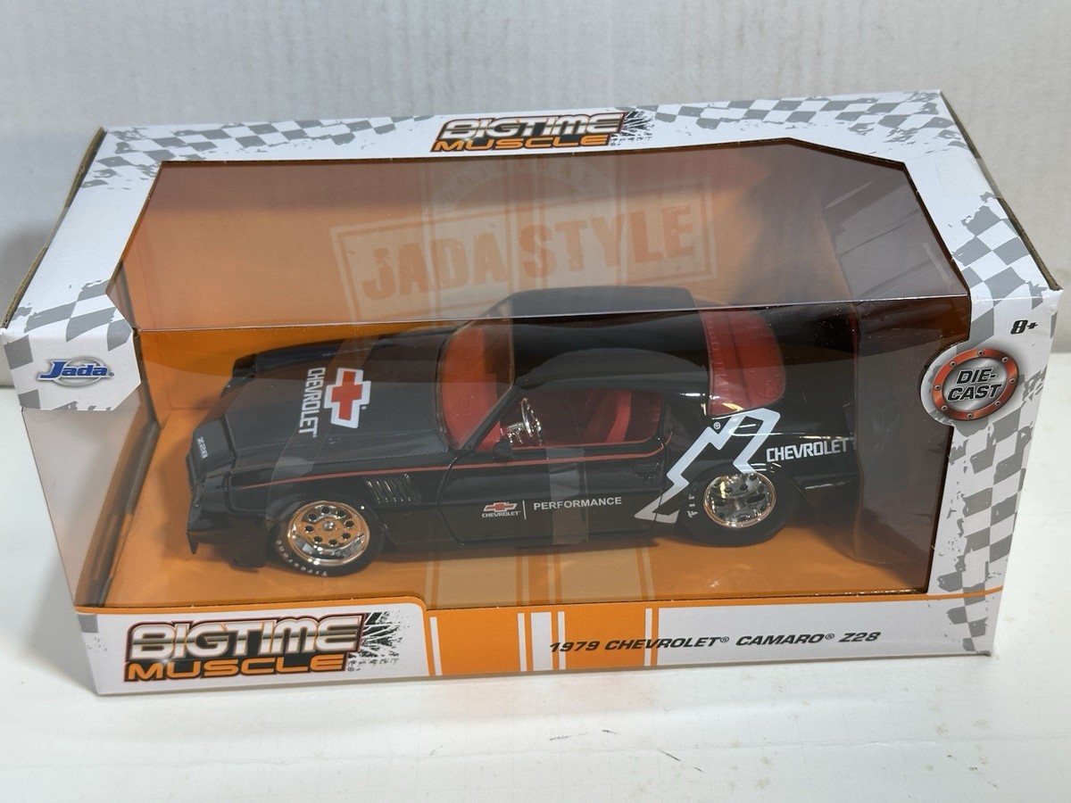 JADA BIGTIME MUSCLE BTM 1979 CHEVY CAMARO BLACK 1:24 DIECAST MODEL