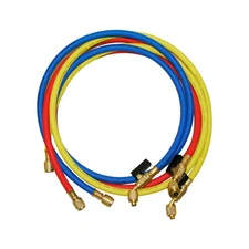 NAVAC NH5SC Refrigerant Hoses | 1/4" HVAC Charging Hoses with Ball Valve | Su...