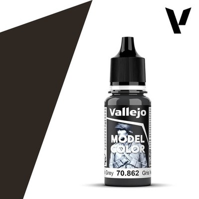 Vallejo Black Grey Model Color 17ml Acrylic Paint 70.862