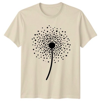 T-Shirt Abstrakt Löwenzahn Samen wegblasen Pusteblume Natur Geburtstag Geschenk