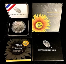 2020-P Women's Suffrage Centennial Commemorative Silver Dollar $1 In OGP, H-5
