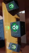 HIFI 3D Stereo Speakers Colorful LED Heavy Light AUX USB Wired Wireless BT