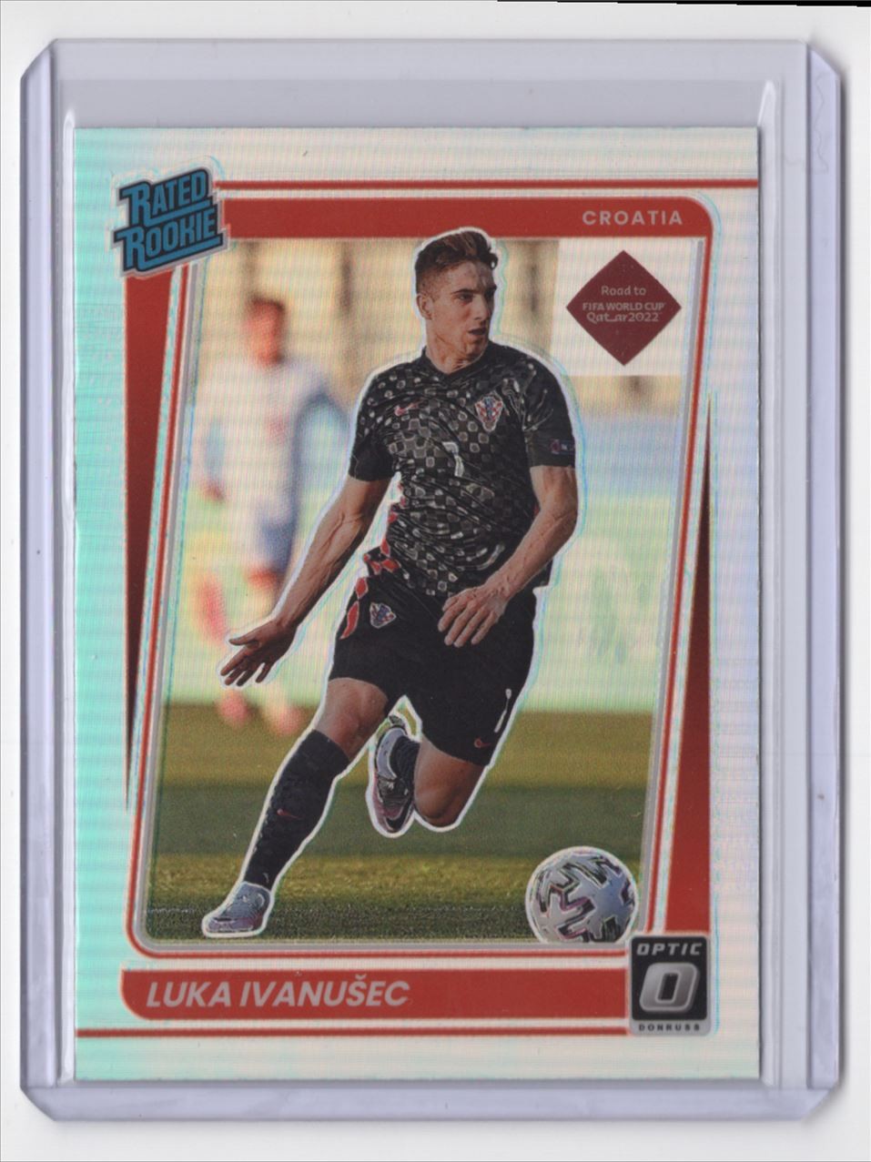 2021 Donruss Optic Rated Rookie Holo Prizm Luka Ivanusec Rookie Croatia #200