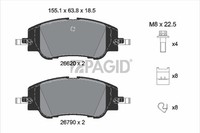 Pagid Bremsbelagsatz Scheibenbremse T4253N FüR Opel Corsa P2JO Frontera OV24 GSE