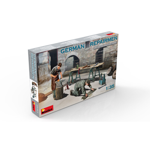 German Repairmen Kit 1:35 Miniart Kit Figure Militari -D- Neues Modell-image