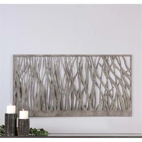 Uttermost Amadahy Contemporary Metal Wall Art in Rust-olive Green/Gray - Picture 1 of 2