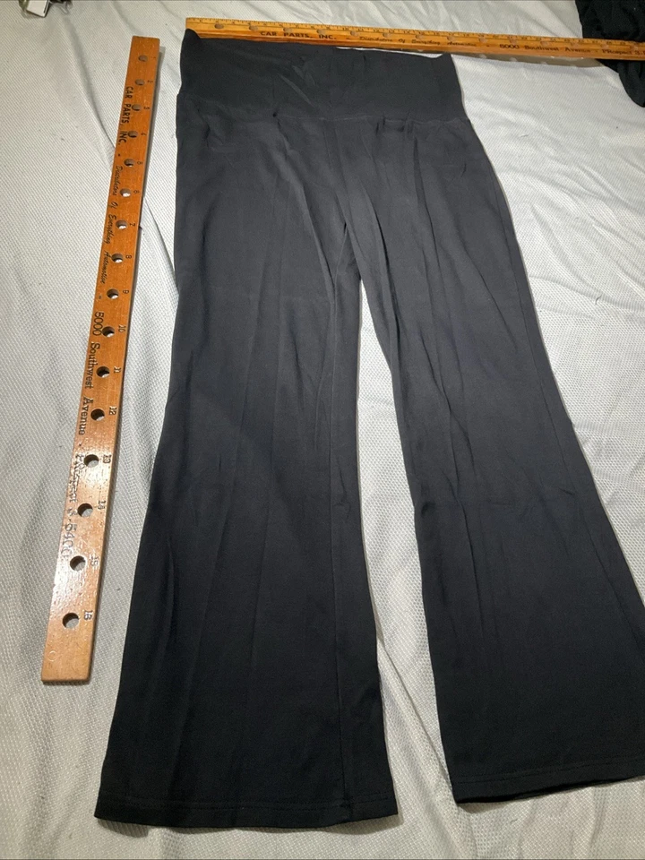 G W Sport Pants Womens Large Black Pull On Athleisure Lounge Stretch Yoga Casual - Image 4 of 4