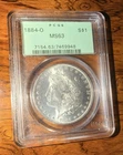 1884-O Morgan Silver Dollar $1 New Orleans PCGS MS63 Old Green Holder OGH