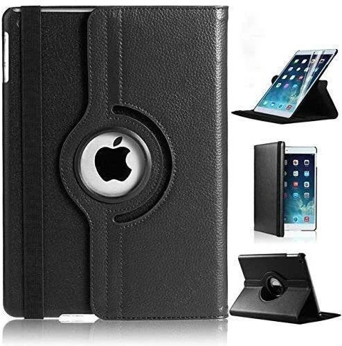 Leather 360 Rotating Smart Case Cover Apple iPad Air 2 Pro 12.9 Air 10.5 Mini 5 - Image 3 of 4