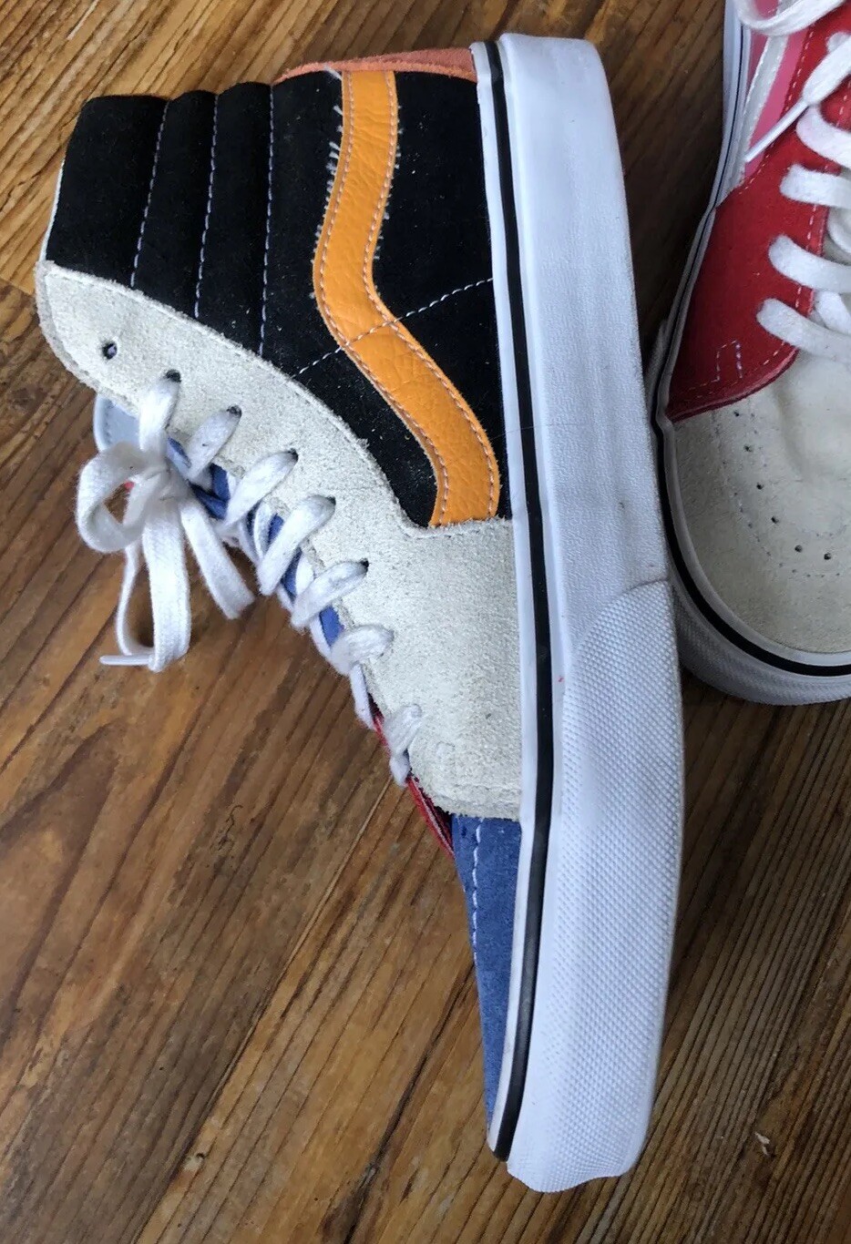 VANS Patchwork Skating High Sneakers US women 8 3… - image 6