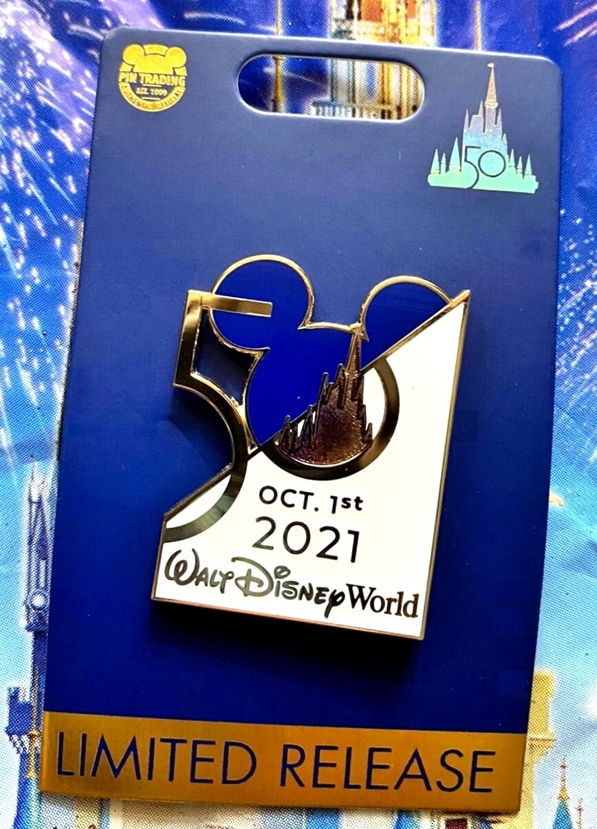 NWT Disney 50th Anniversary Magic Kingdom October 1st 2021 Day Of Limited LR Pin