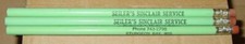 (3) 1960's SINCLAIR OIL :  LEAD PRENCILS  Seiler's Dealer Sturgeon Bay, Wis NrMt
