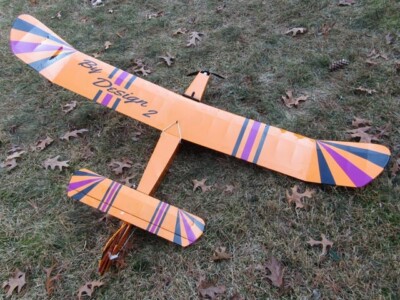 By Design 2 Electric Sport 72'' Wing RC Model Airplane Printed Plans & Templates