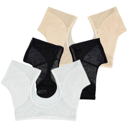 3pcs Washable Underarm Sweat Pad Vest Armpit Sweat Proof Shirt Reusable - Picture 6 of 12