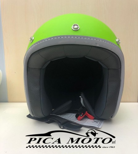 606421M4G CASCO ORIGINALE VESPA TAGLIA S VERDE MELA 3 BOTTONI GTS LX | eBay
