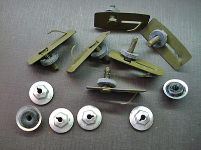6pc NORS door trunk quarter belt moulding clips sealer nuts for Chrysler Dodge 