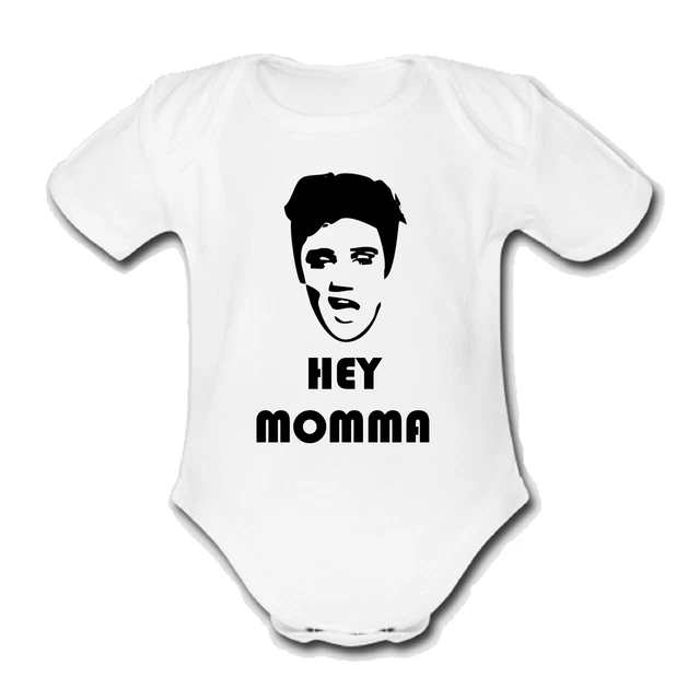 PSYCHOBABY ELVIS @PRESLEY HEY MOMMA Strampler Baby Weste Grow Body MUSIK FP