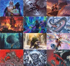 MTG Kaldheim Art Series NON-SIGNATURE Cards - Choose to Complete Your Set