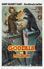 BB1707 Godzilla vs Megalon Film By Jun Fukuda 1973 Movie Poster 11x17