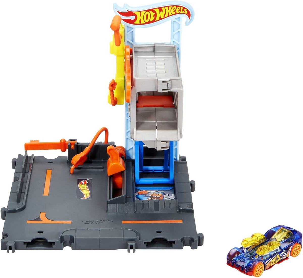 Hot Wheels City Downtown Repair Station Playset with Hot Wheels