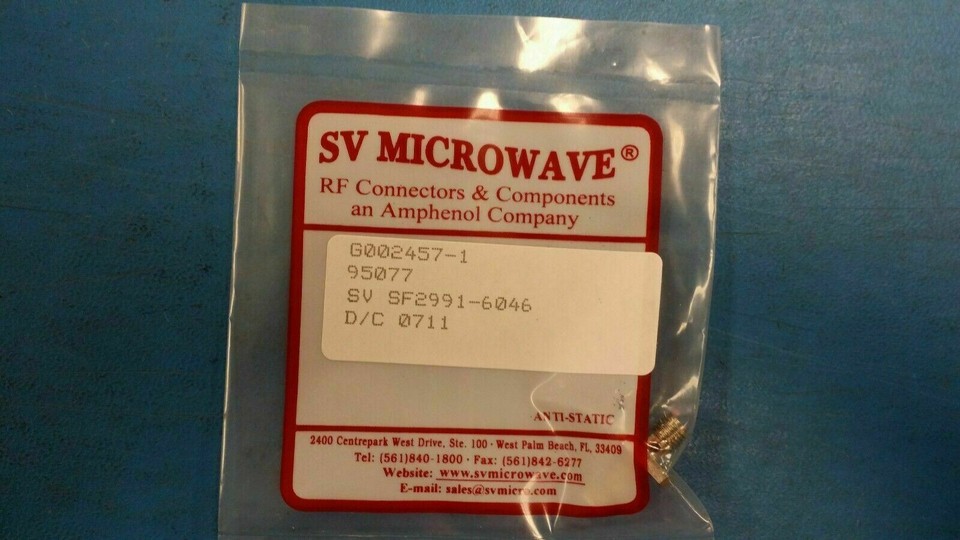 (1PC) SF2991-6046 Amphenol SV Microwave Adapters, Coaxial connector | eBay